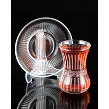 12 Parça 6 Kişilik Çay Takımı Gravür Desen 03