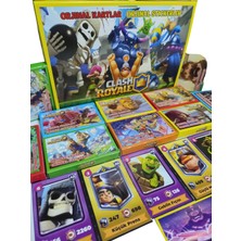 Clash Royale Oyun Kağıtları (48 Mini Kutu 288 Kart 48 Sticker) Sürpriz Oyuncak Hediyeli