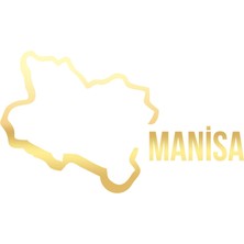 Manisa Harita Araba Sticker 17X17 cm Gold