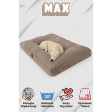 Max, Ultra Yumuşak, Kaydırmaz Tabanlı, Konforlu Kedi ve Köpek Yatağı, Yer Minderi