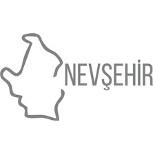 Nevşehir Harita Araba Sticker 17X17 cm Gri