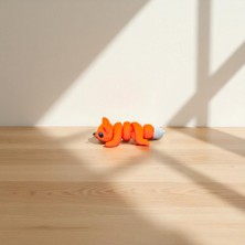 Krh 3D Print Sevimli Turuncu Tilki Figürü – 3D Baskı Dekoratif Biblo