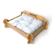 Özel Isim Baskılı, Ahşap, Kedi-Köpek Yatağı