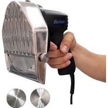 TeknoTrust Siyah Döner Kesme Makinesi, Metal, 2 Yıl Garanti, Et ve Tavuk Dilimleme Aracı