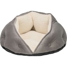 Paris Kedi ve Köpek Yatağı Gri 60CM Glstd