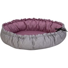 Sunflower Kedi ve Köpek Yatağı Çift Taraflı Pembe/gri 60CM Glstd