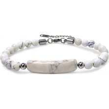 Havlit Doğal Taş Çelik Bileklik