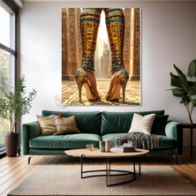 Kanvas Tablo Modern Antik Mısır Temalı Tablo Modeli Duvar Tablosu