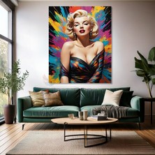 Marilyn Monroe Kanvas Tablo Modern Renkli Marilyn Monroe Tablosu Salon Dekoru
