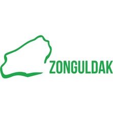 Zonguldak Harita Araba Sticker 17X17 cm Yeşil
