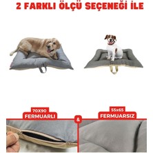 Köpek Minderi Köpek Yatağı Kedi Yatağı Antrasit Bej Comfort