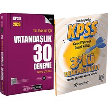 2026 Kpss Tüm Adaylar Için Vatandaşlık 30 Deneme Tamamı Çözümlü + 3 Deneme Hediye
