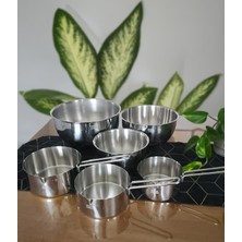 3'lü Çelik Kase ve Kaçerola Set 6 Parça