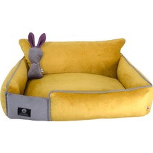 Premium Lux Seri Iç Mekan Fermuarlı Yıkanabilir Kedi ve Köpek Yatağı 65*80 cm Large