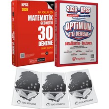 2026 Kpss Tüm Adaylar Için Matematik-Geometri 30 Deneme Tamamı Çözümlü - Optimum 5 Deneme + Hediye