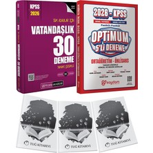2026 Kpss Tüm Adaylar Için Vatandaşlık 30 Deneme Tamamı Çözümlü - Optimum 5 Deneme + Hediye