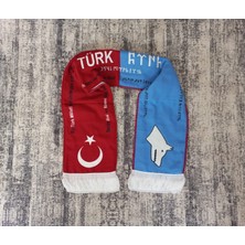 Ötüken Giyim Atkı Göktürkçe Türk Yazılı Örgü Atkı
