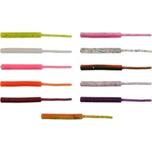 Kendo Fire Worm Lrf Silikonu 5cm 18 Adet White