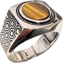 Kaplangözü Taşlı Gümüş Yüzük 250057415G22Y