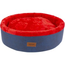 UltraNova Rahat ve şık donut tarzı yatak, 50x50x17 cm, modern ve konforlu tasarım, kahverengi