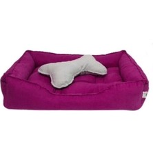 UltraNova Yumuşak ve Rahat Kedi ve Köpek Yatağı 55x70 cm, Pembe, Orta Boy