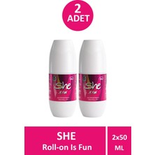 She Is Fun Roll-On Kadın 50 ml 2 Adet