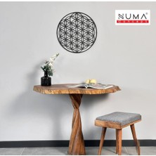 Numa Concept Yaşam Çiçeği Tekli Mdf Duvar Dekorasyon Lazer Kesim 40x40 Cm