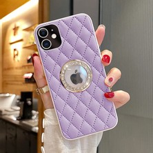 Zebana Iphone Uyumlu Diamond Premium Deri Kılıf