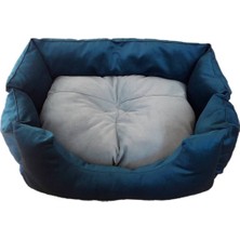 UltraNova Kadife Kumaşlı Kedi Köpek Yatağı 65x55x20 cm Rahat ve Şık Tasarım