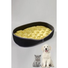 UltraNova Siyah evcil hayvan yataklı konforlu kedi ve köpek minder, şık ve rahat kullanım