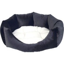 UltraNova Lacivert Simit Yatak, Rahat ve Şık Kedi ve Köpek Uyku Alanı, 10-30 cm yüksekliğinde