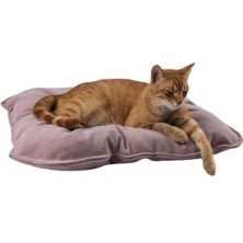Pembe Kedi ve Küçük Irk Köpek Yatağı 50X60 cm   Yumuşak Form-