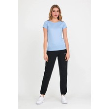 Slazenger Relax Kadın Kısa Kollu T-Shirt Açık Mavi