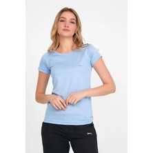 Slazenger Relax Kadın Kısa Kollu T-Shirt Açık Mavi