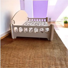 UltraNova Yumuşak ve rahat 40x70 cm, yıkanabilir minderli köpek ve kedi yatağı, pembe renk