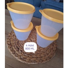 Tupperware Beslenme Kabı 4 Adet 800 Ml.