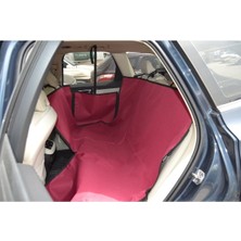 UltraNova Bordo renkli, fermuarlı araç içi arka koltuk örtüsü, yastık yatak, standart boy