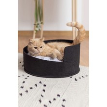 UltraNova Yumuşak Siyah Kedi Yatağı ve Yuvası, Rahat ve Konforlu Evcil Hayvan Ürünü