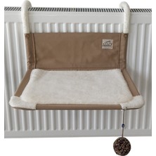 UltraNova Krem Renkli Yumuşak ve Sıcak Kedi Kalorifer Yatağı, Rahat ve Konforlu, 45 cm En