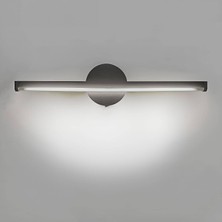 Mediterian Yapışkanlı Pilli Led Aplik 38cm, Beyaz Işık, Metal Materyal, Modern Tasarım