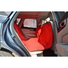 UltraNova Kırmızı Renkli Evcil Hayvan Arka Koltuk Koruyucu Yastık ve Yatak, 100 cm yükseklik