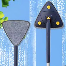 Kendinden Sıkmalı Üçgen Mop - 360° Dönebilen Başlık, Mikrofiber Bezli Temizlik Seti