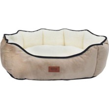 UltraNova Yumuşak kahverengi çocuk ve evcil hayvan yatağı, rahat ve şık tasarım, 22 cm yüksekliğinde