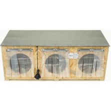 UltraNova Dayanıklı Ahşap Kedi Kulübesi, Yağmur ve Soğuğa Uygun, Turuncu, 33 cm Yükseklik