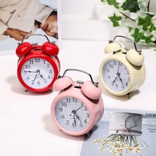 Büyük Boy Metal Masaüstü Renkli Işıklı Çalar Saat 15*11CM