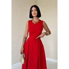 Moccah Halter Yaka Kloş Elbise