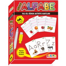 Yaz Sil Seti-Matematik Eğitim Kartları ve Alfabe Eğitim Kartları-1.sınıfa Hazırlık
