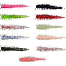 Kendo Zombie Worm Lrf Silikonu 4cm 8 Adet Orange Pink