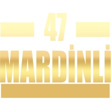 47 Mardinli Araba Sticker 17X17 cm Gold