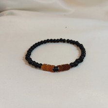 Crystal Atelier Sertifikalı Hematit Doğal Taş Bileklik, Hematit Ok Model Unisex Bileklik, Siyah Cam Inci Hematit Taşı Doğal Taş Bileklik, Hematit Bileklik, Hematit Ok Bileklik, Hediye Bileklik